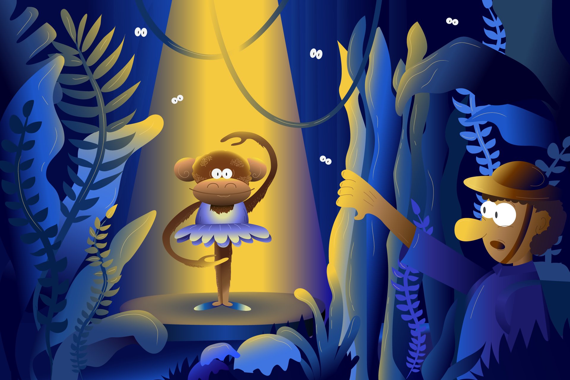 Работа первого модуля: иллюстрация в векторе