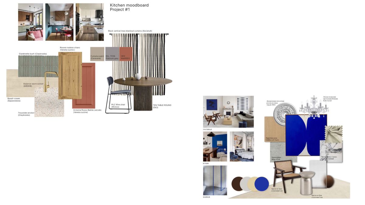 Мудборды дизайна кухни и квартиры