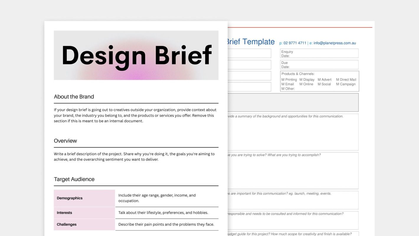 Пример брифа в формате PDF