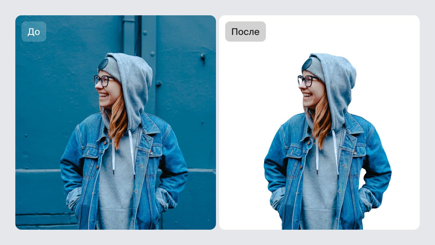 Удаление фона с фотографии в нейросети Cutout.Pro