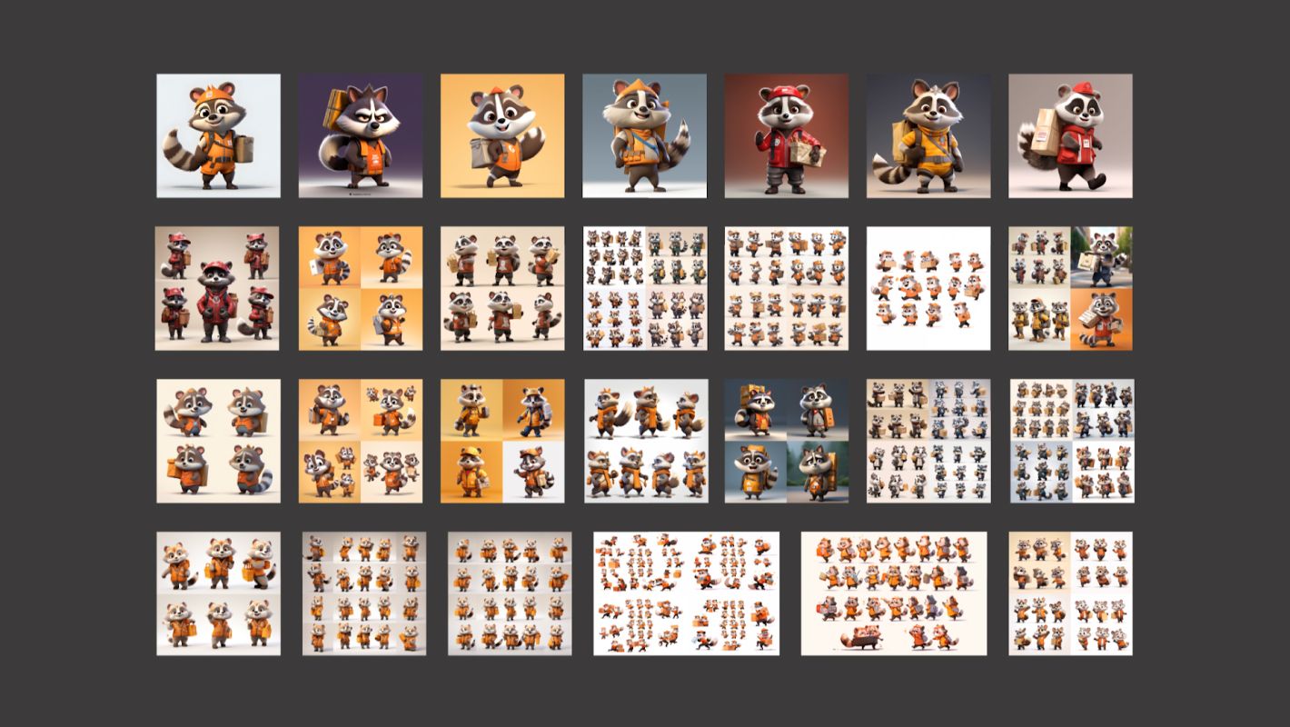 Пример полной проработки маскота