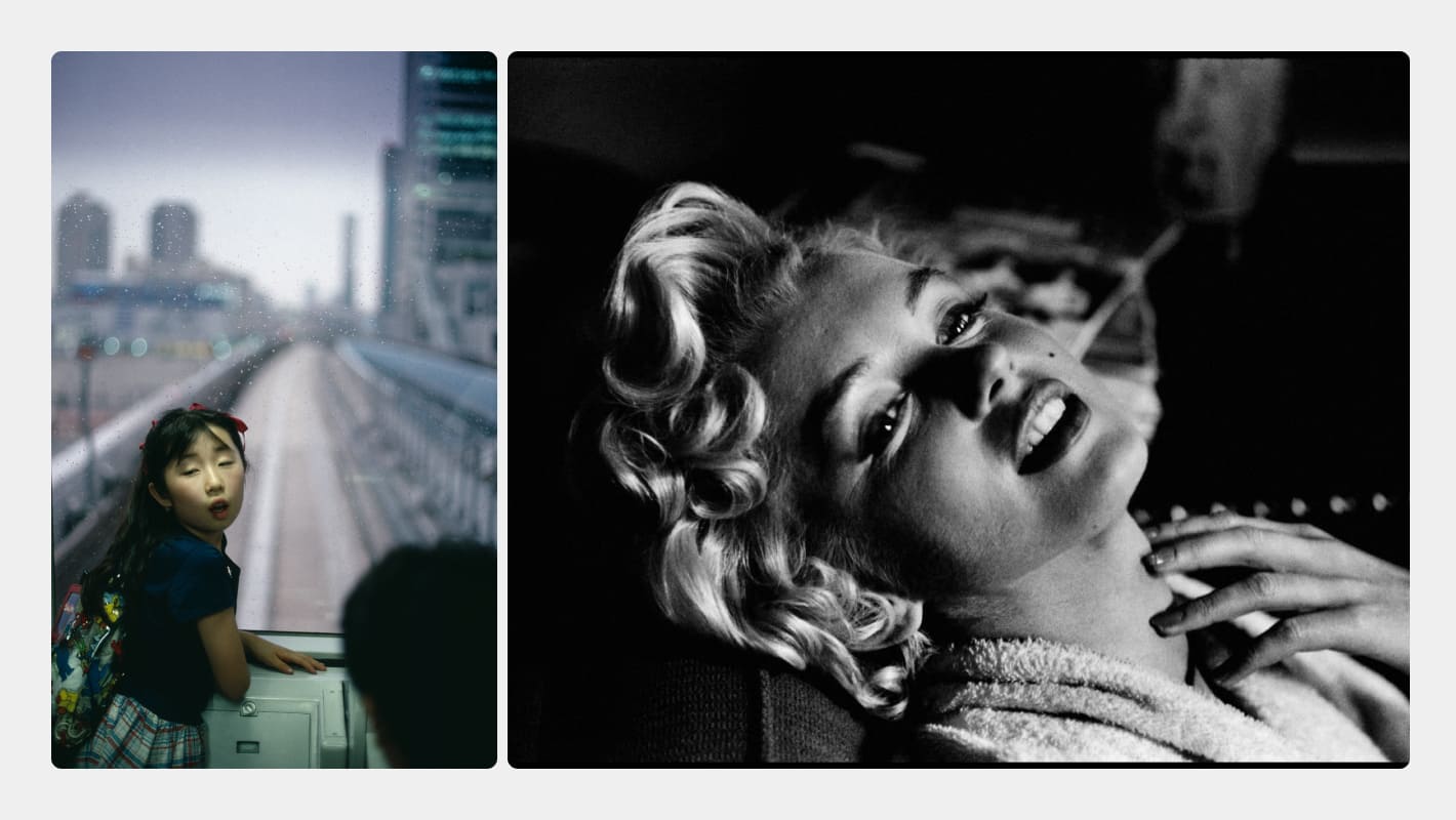 Фотографии токийского метро и Мэрилин Монро