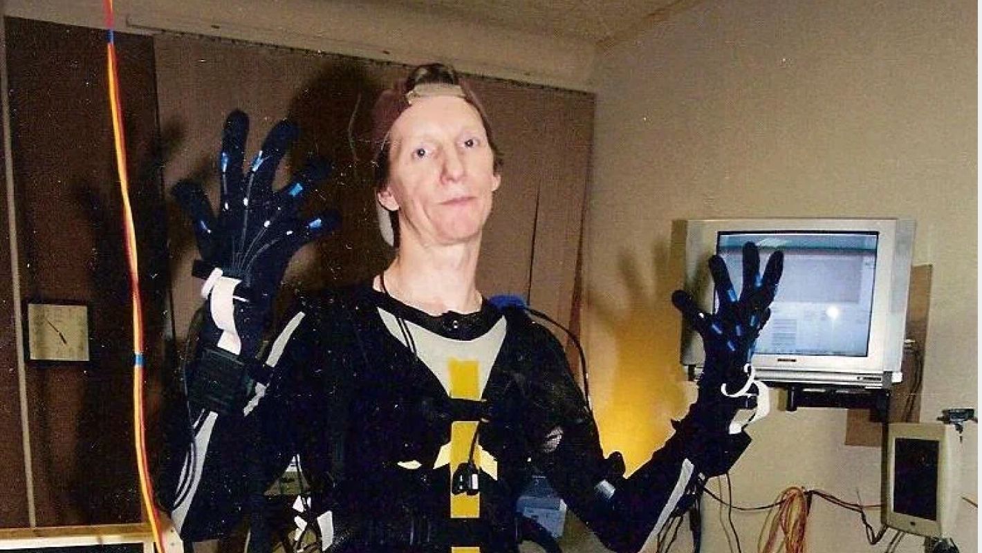 Сергей Лобанков в motion capture костюме 