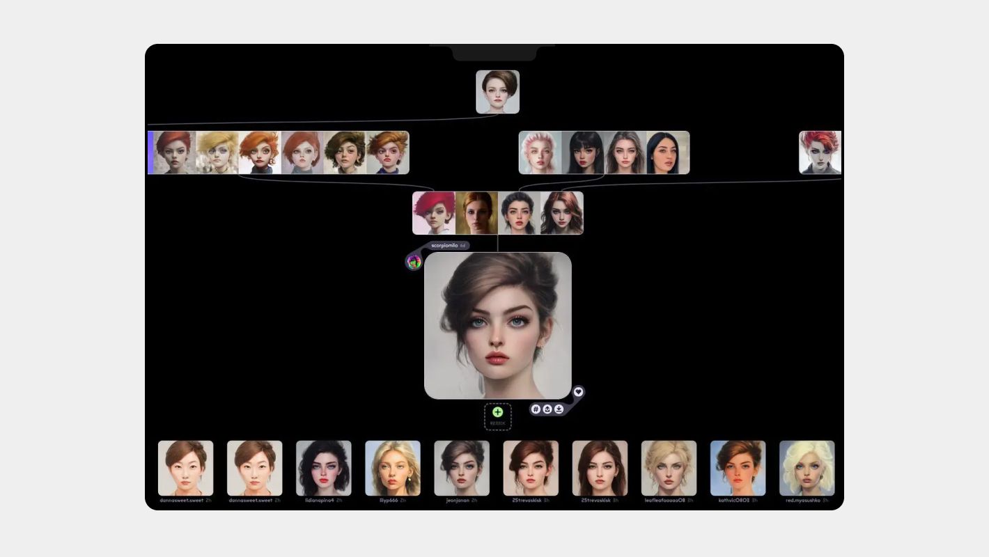 Создание маскота в Artbreeder AI