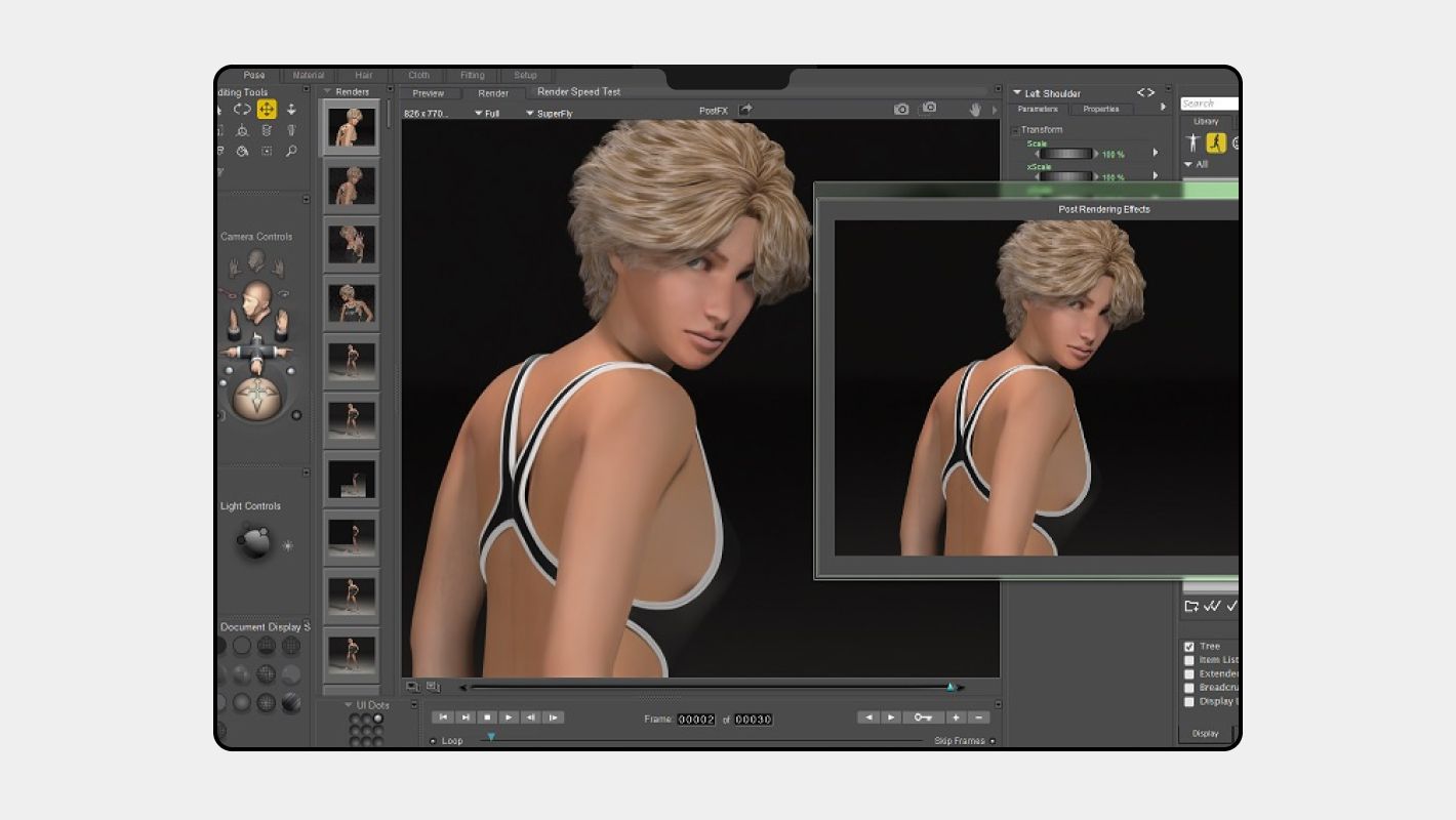 Работа над маскотом в Poser
