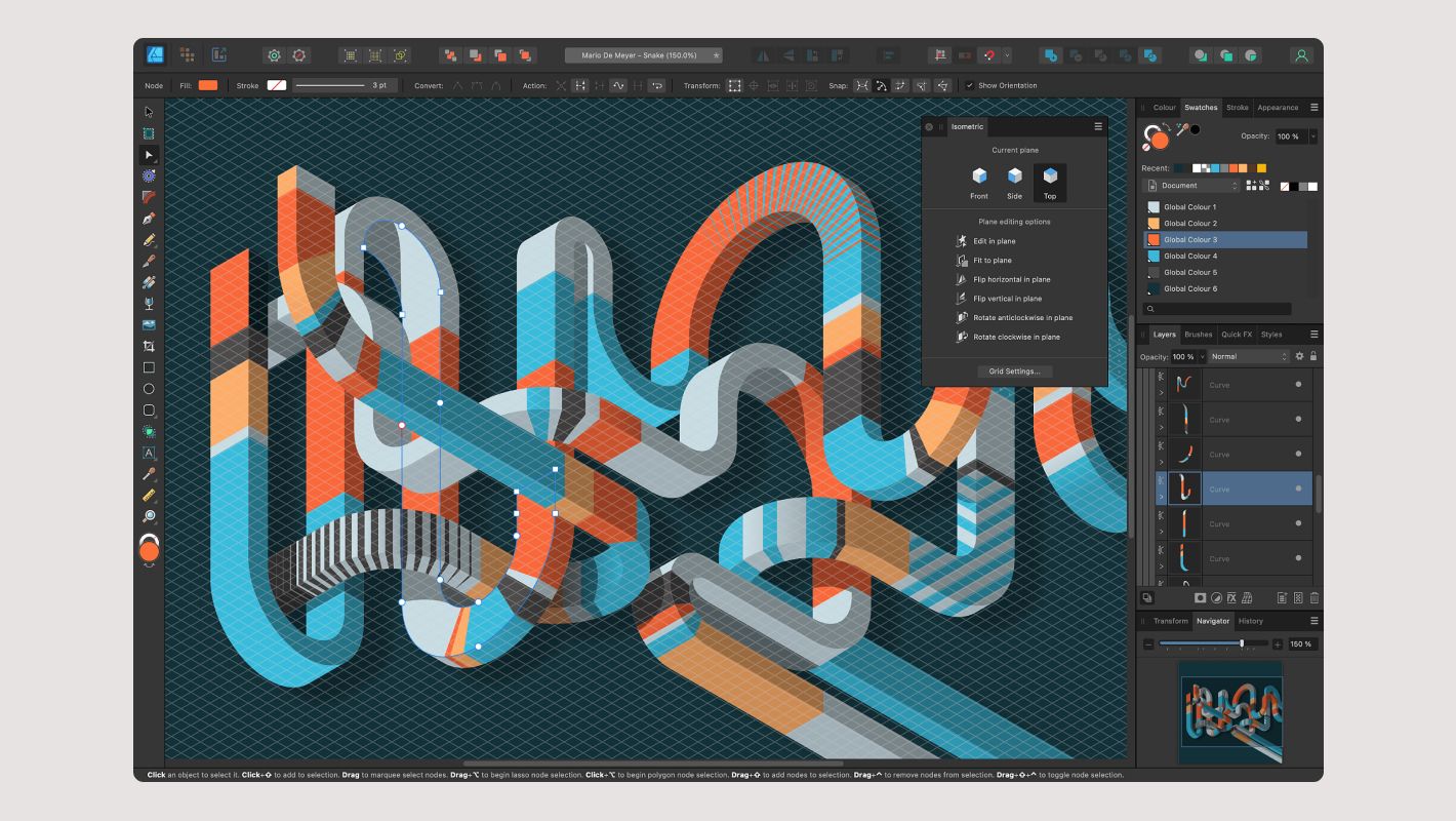 Интерфейс Affinity Designer
