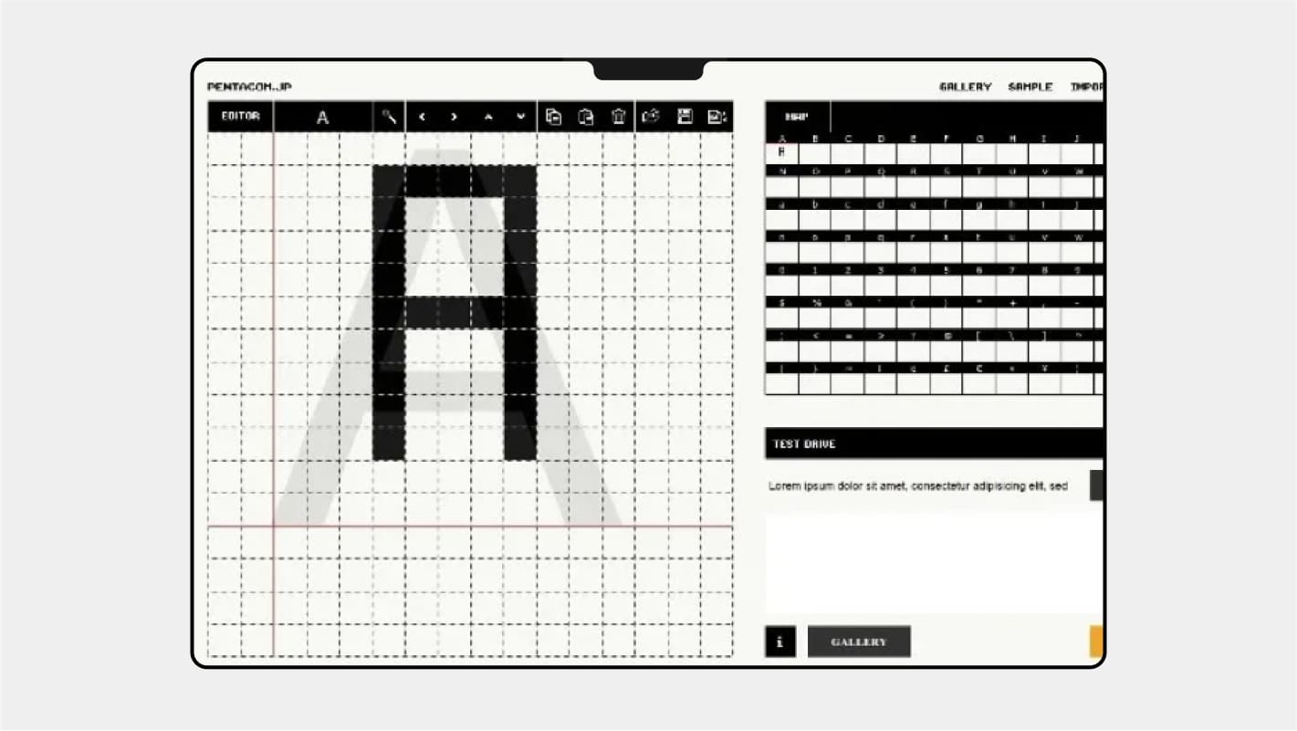 Интерфейс BitFontMaker
