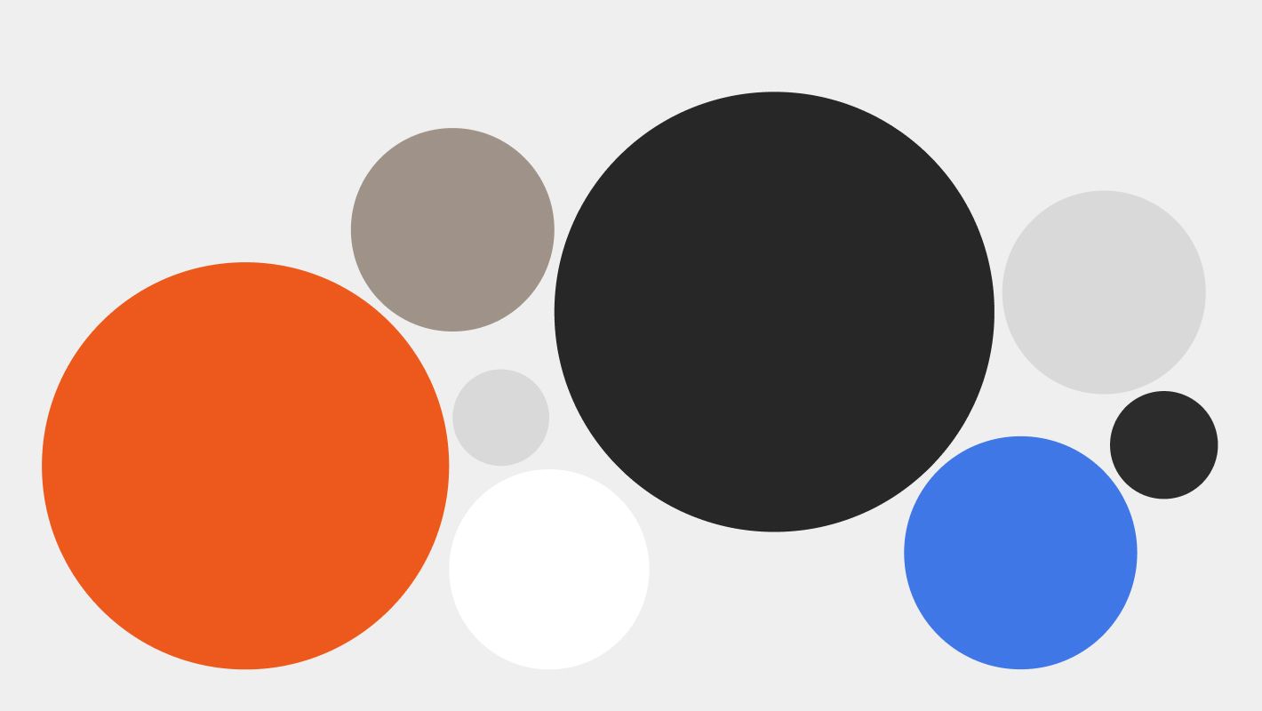 Пример большой, средней и малой части в композиции