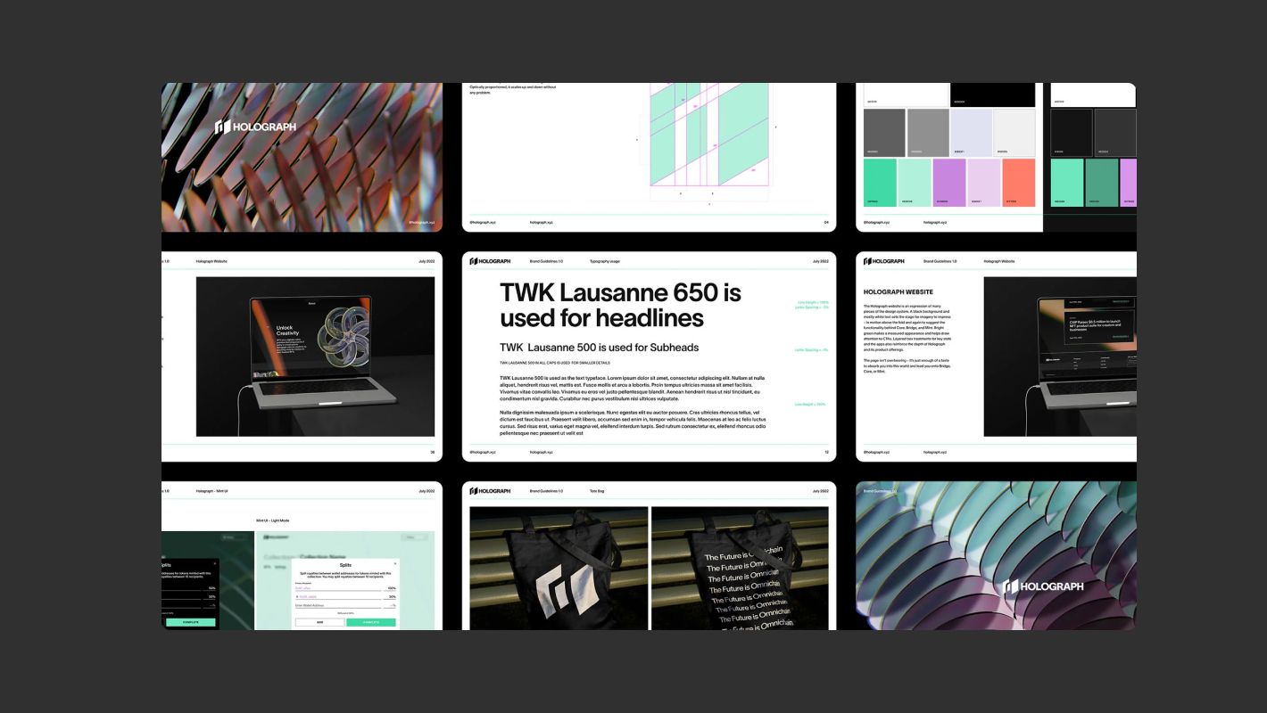 The Collected Works’ identity for Holograph