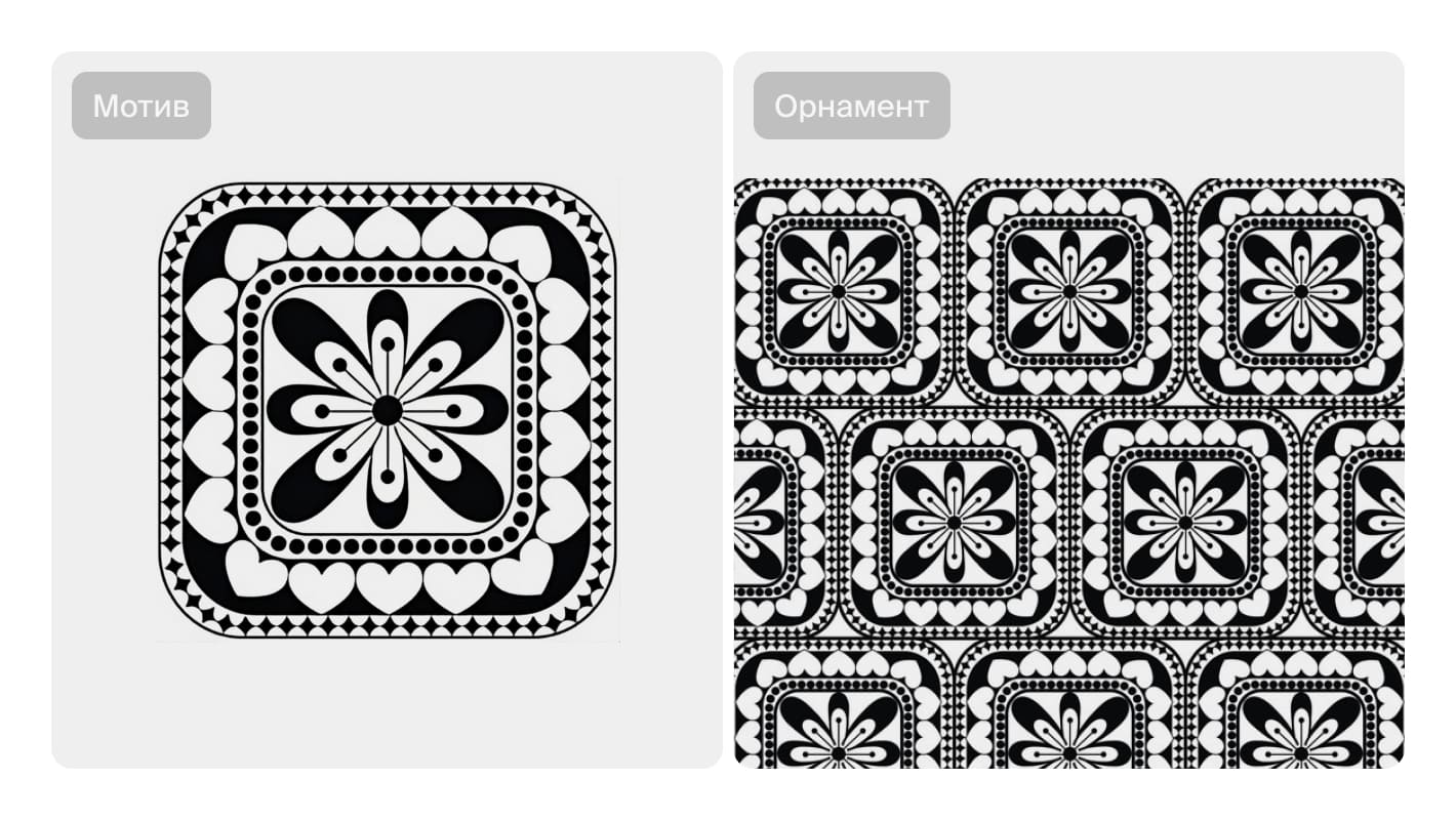 Мотив и орнамент с ним