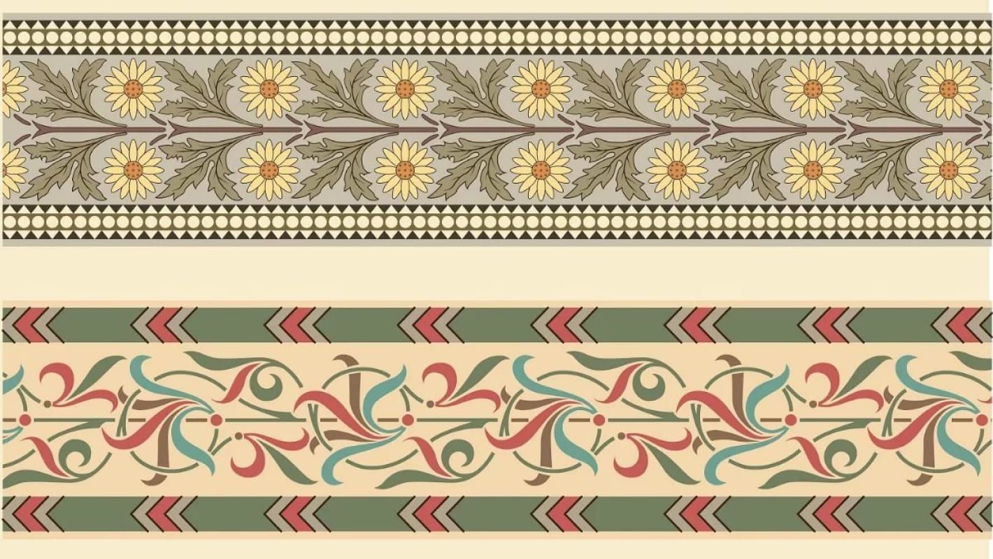 Примеры ленточных орнаментов