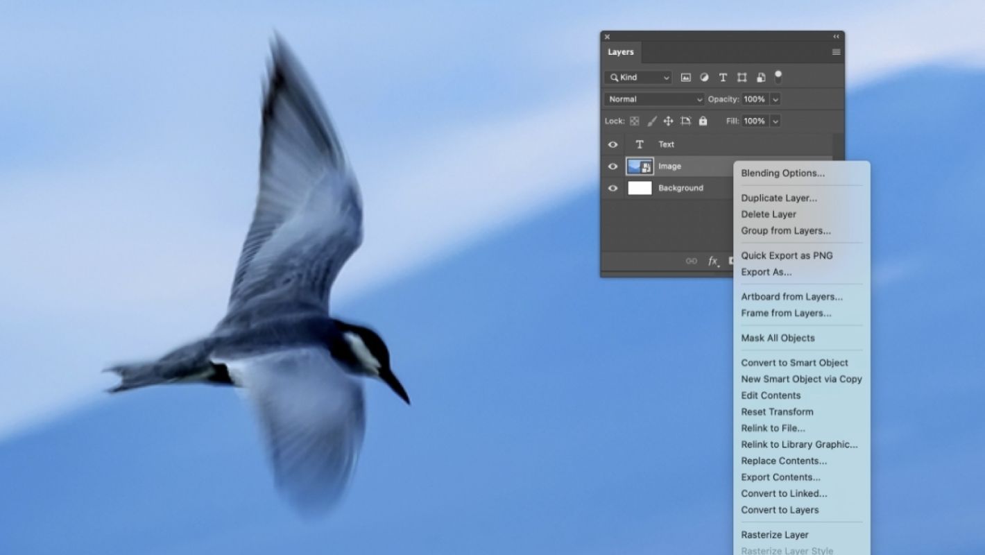 Действия со слоями Photoshop