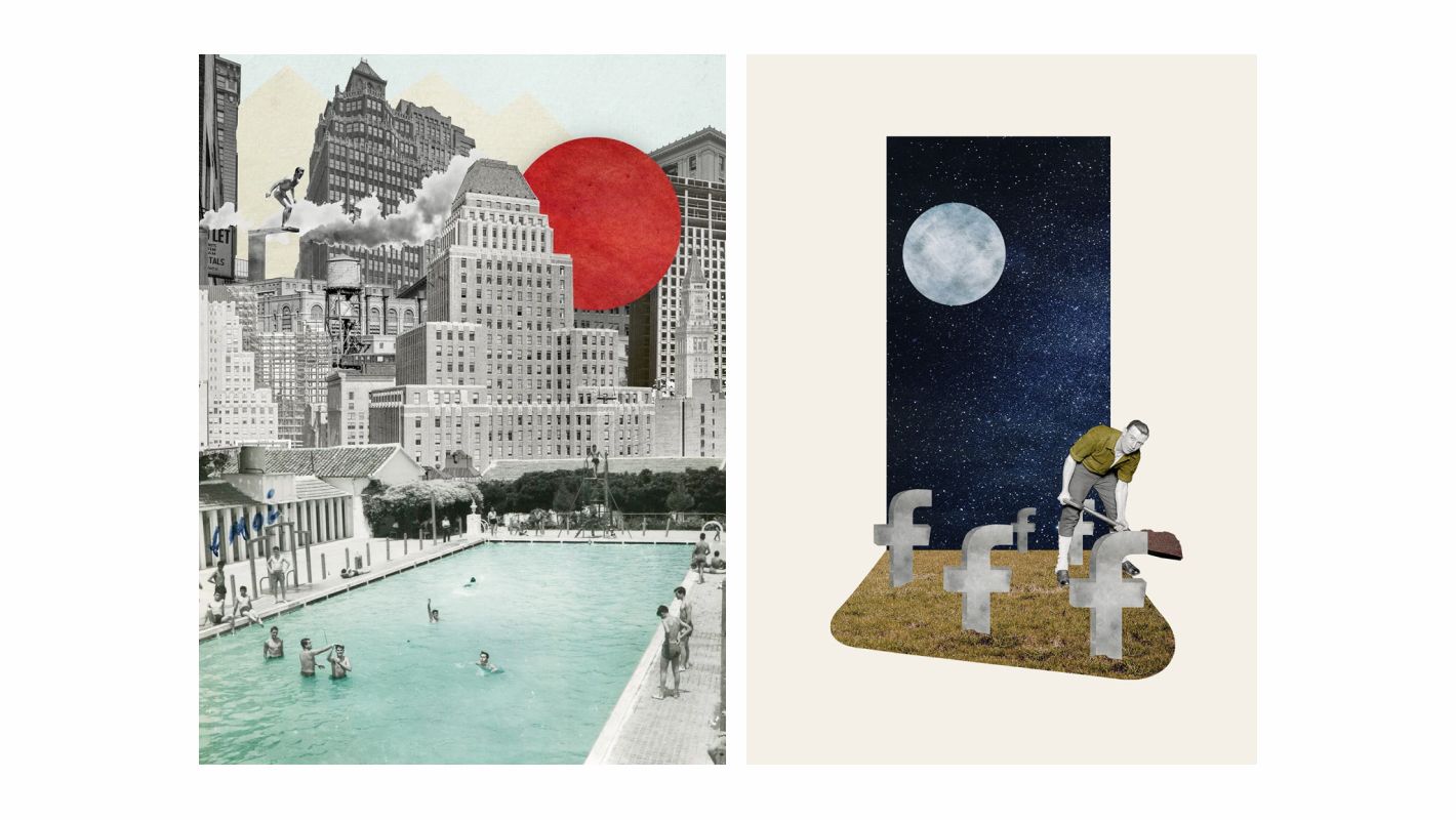 Коллажи художника Олега Бородина