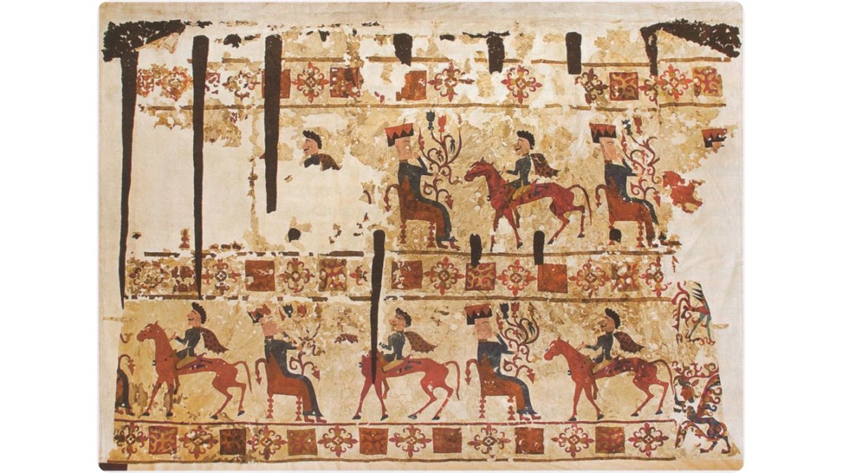 Войлочный ковер из Пазырыкского кургана