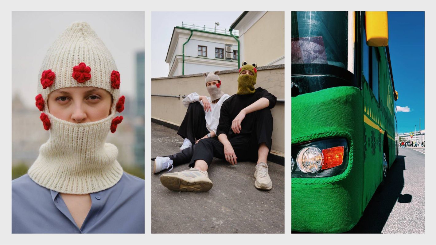 Балаклавы в рамках промо к сериалу «Дядя Леша»